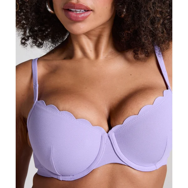 Haut de bikini préformé à armatures Scallop - Violet