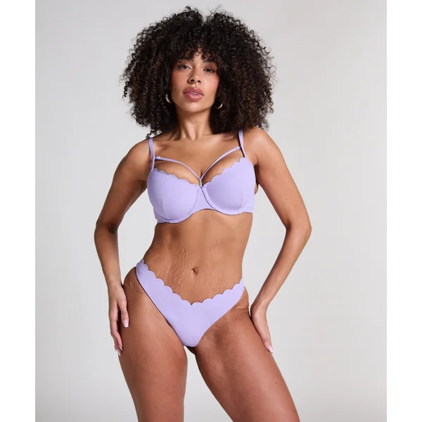 Haut de bikini préformé à armatures Scallop - Violet