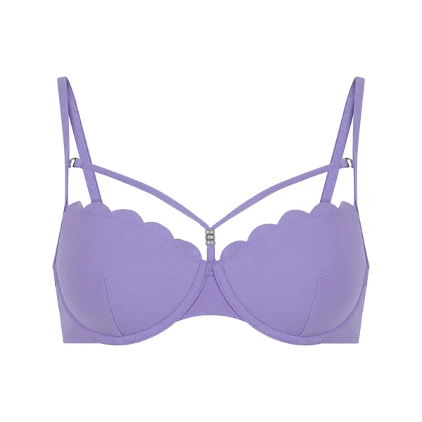 Haut de bikini préformé à armatures Scallop - Violet