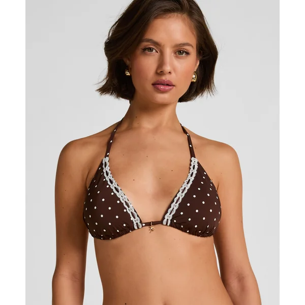 Haut de Bikini Triangle Algarve - Marron