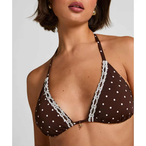 Haut de Bikini Triangle Algarve - Marron