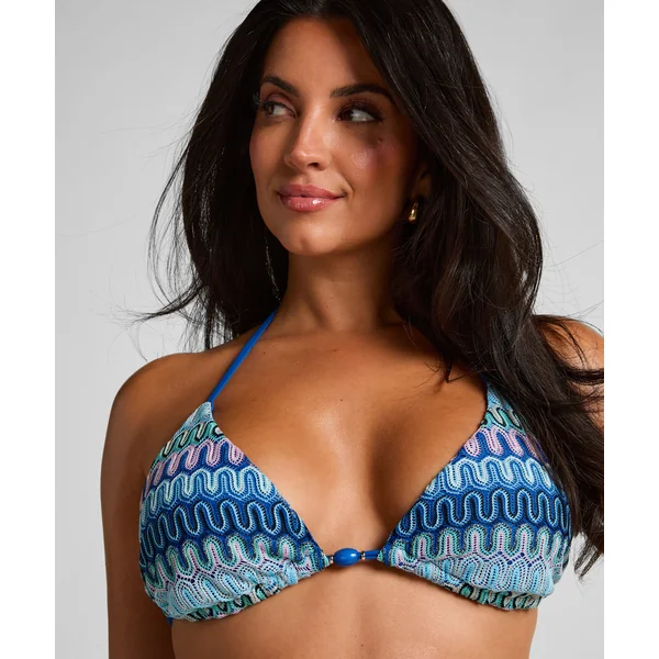Haut de bikini triangle Cali - Bleu