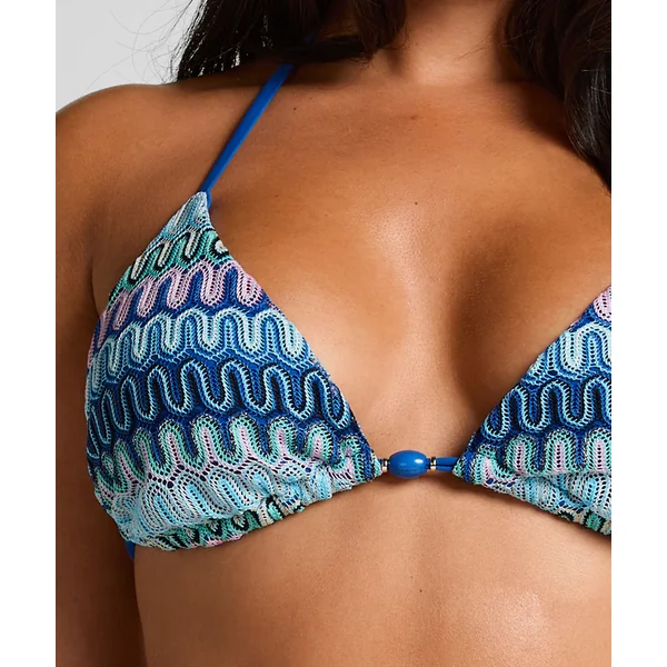 Haut de bikini triangle Cali - Bleu