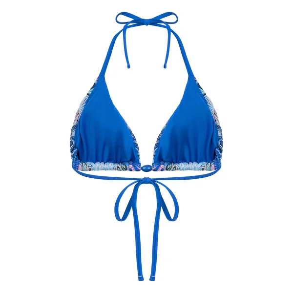 Haut de bikini triangle Cali - Bleu