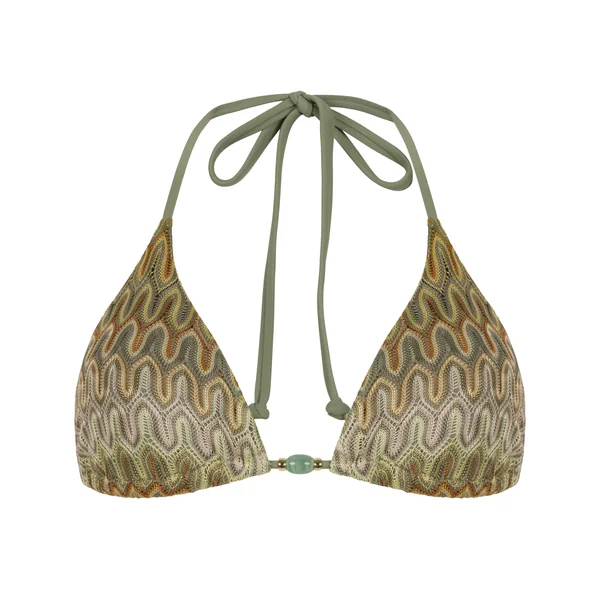 Haut de bikini triangle Cali - Vert