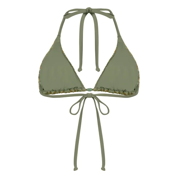 Haut de bikini triangle Cali - Vert