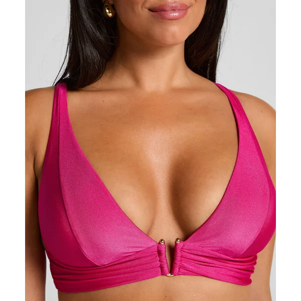 Haut de bikini triangle Luna - Rose