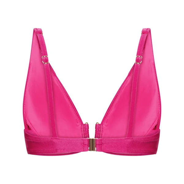 Haut de bikini triangle Luna - Rose
