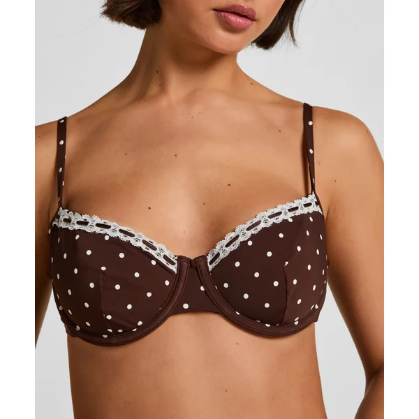 Haut de Bikini à Armatures Non Rembourré Algarve - Marron