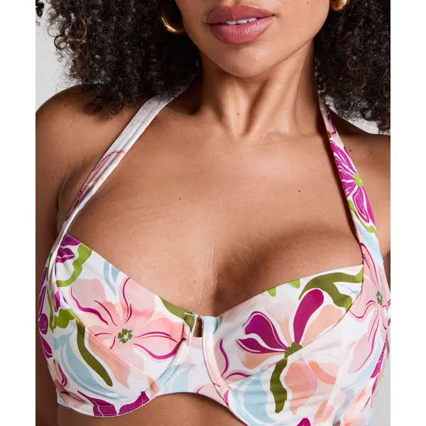 Haut de bikini à armatures non rembourré Ayanna - Blanc
