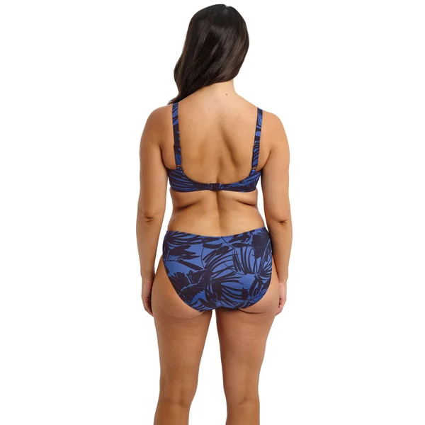 Haut de bikini à bonnets froncés et couverture totale bleu Fantasie Bain
