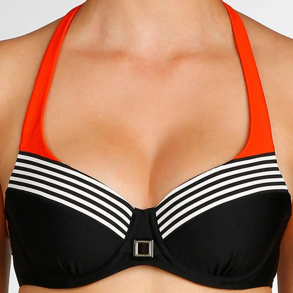 Haut de maillot Balconnet rembourré à armatures Marie-Jo GRACE pili pli noir Marie Jo Swim