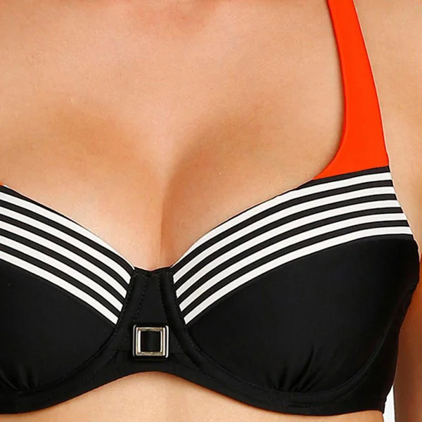 Haut de maillot Balconnet rembourré à armatures Marie-Jo GRACE pili pli noir Marie Jo Swim