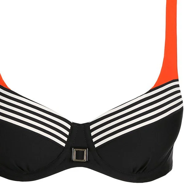 Haut de maillot Balconnet rembourré à armatures Marie-Jo GRACE pili pli noir Marie Jo Swim