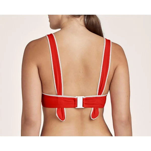 Haut de maillot de bain balconnet armatures Aubade Maillots LA BAIE DES VAGUES rouge Aubade Maillots