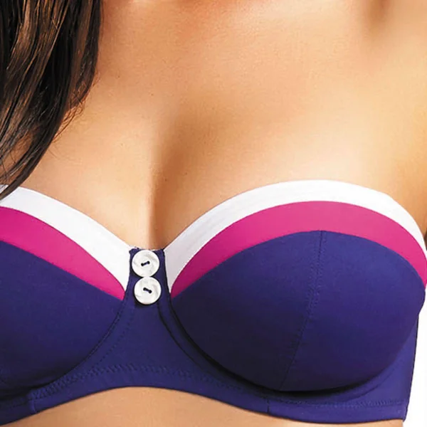 Haut de maillot de bain bandeau Bleu Freya Maillots