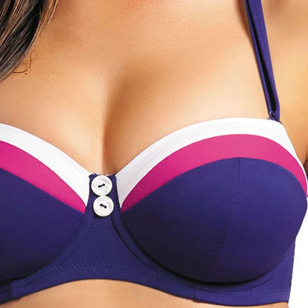 Haut de maillot de bain bandeau Bleu Freya Maillots