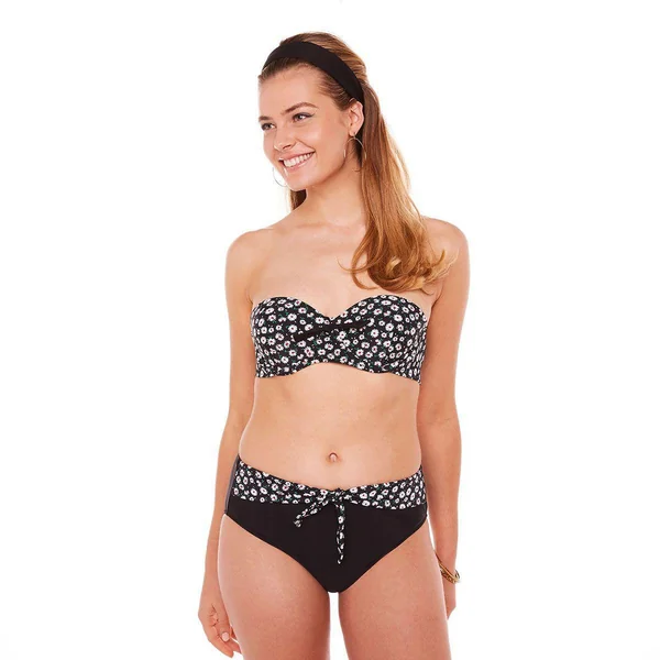 Haut de maillot de bain bandeau - Noir Brigitte Bardot