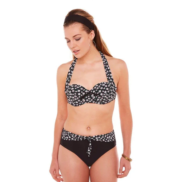 Haut de maillot de bain bandeau - Noir Brigitte Bardot