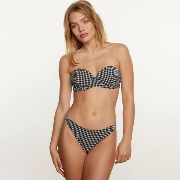 Haut de maillot de bain bandeau noir Madrague Brigitte Bardot