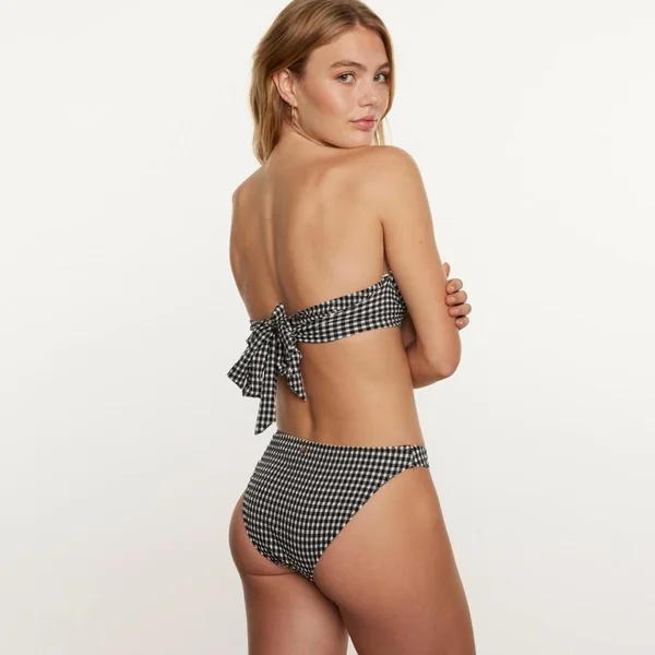 Haut de maillot de bain bandeau noir Madrague Brigitte Bardot