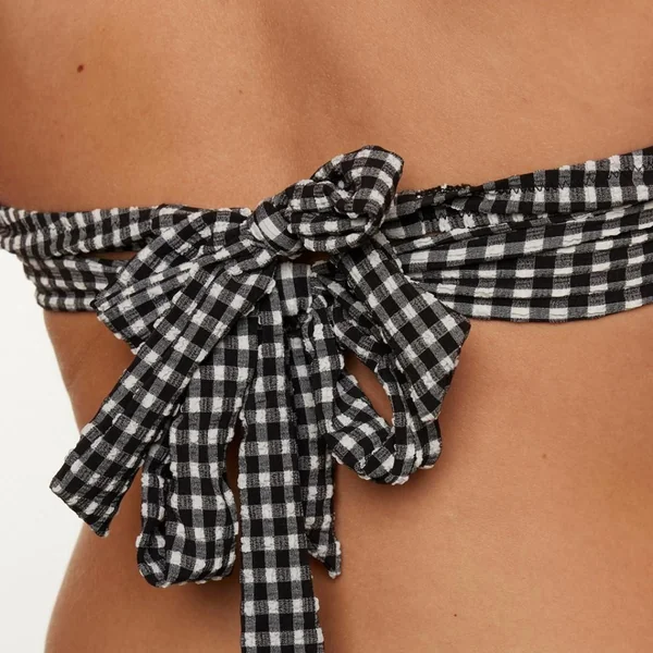 Haut de maillot de bain bandeau noir Madrague Brigitte Bardot