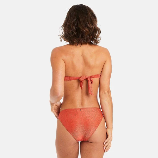 Haut de maillot de bain bandeau orange Maui Camille Cerf x Pomm Poire