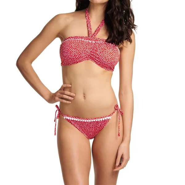 Haut de maillot de bain bandeau Rouge Freya Maillots