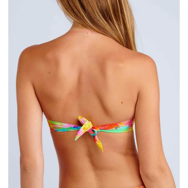 Haut de maillot de bain bandeau sans armatures multicolore Banana Moon