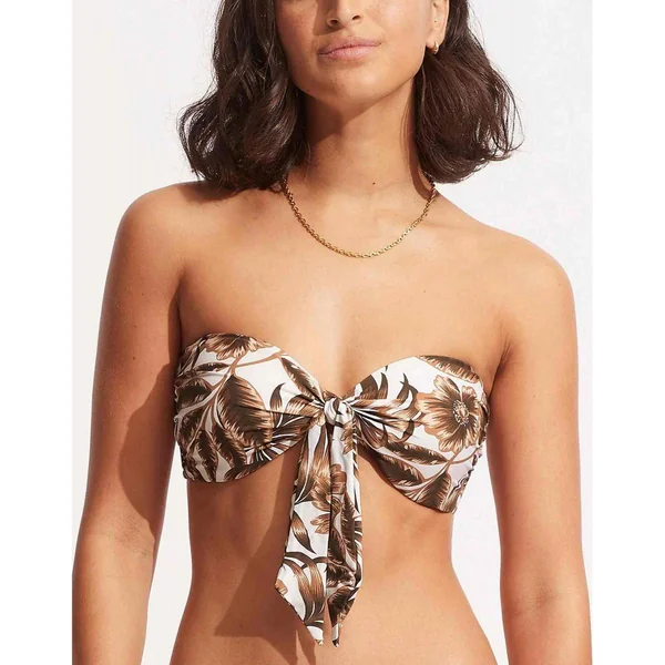 Haut de maillot de bain bandeau - Vert Island In The Sun Seafolly