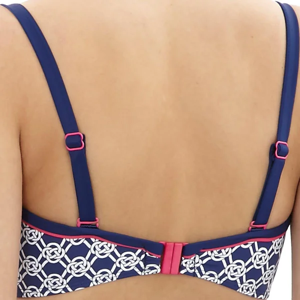 Haut de maillot de bain bandeau à armatures Cleo by Panache LUCILLE sailors knot bleu Cléo by Panache Maillot