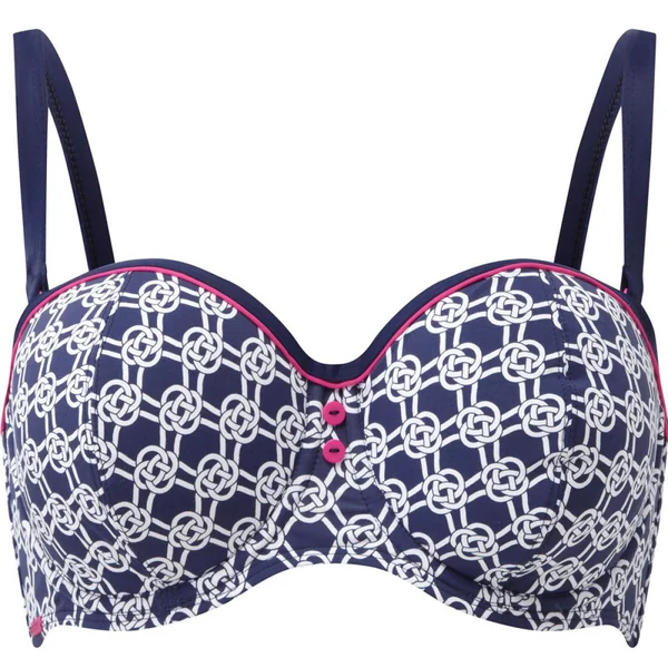 Haut de maillot de bain bandeau à armatures Cleo by Panache LUCILLE sailors knot bleu Cléo by Panache Maillot
