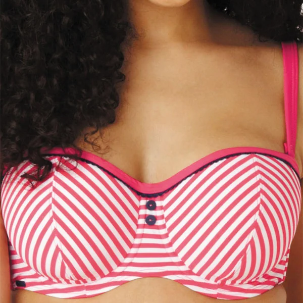 Haut De Maillot De Bain Bandeau À Armatures - Rose Cleo By Panache LUCILLE Cléo by Panache Maillot