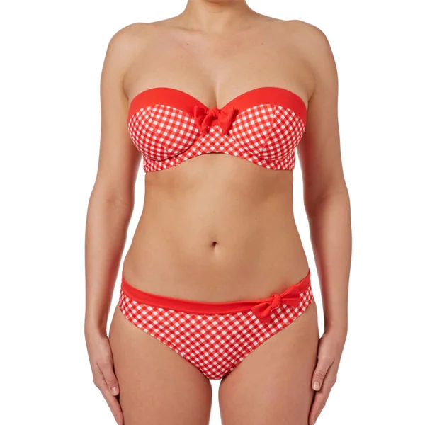 Haut de maillot de bain bandeau à armatures Rouge Freya Maillots