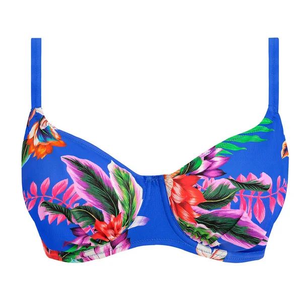 Haut de maillot de Bain - Bleu - Motif Floral HALKIDIKI Fantasie Bain