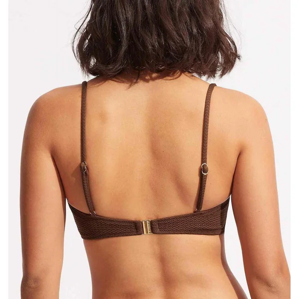Haut de maillot de bain bralette - Marron Sea Dive Seafolly