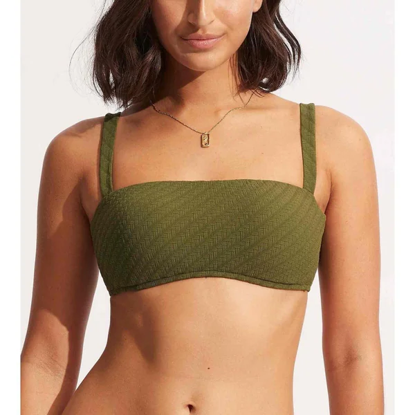 Haut de maillot de bain brassière - Vert Willow Seafolly