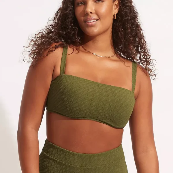 Haut de maillot de bain brassière - Vert Willow Seafolly