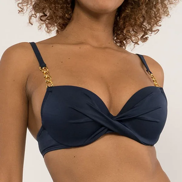 Haut de maillot de bain coques armatures bleu Dorina Maillots Filao