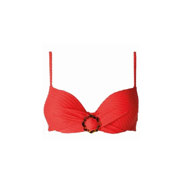 Haut de maillot de bain coques push up rouge Rivage Brigitte Bardot