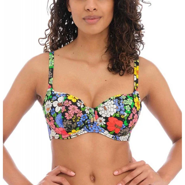 Haut de maillot de bain décolleté cœur armatures - Multicolore FLORAL HAZE en nylon Freya Maillots