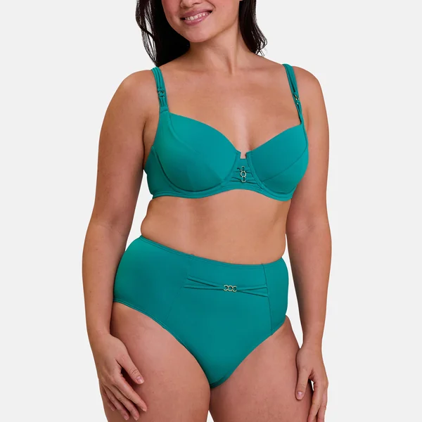 Haut de maillot de bain emboitant avec armatures Moorea - Bleu Sans Complexe Bain