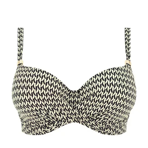 Haut de maillot de bain - Noir avec Motif Fantasie Bain