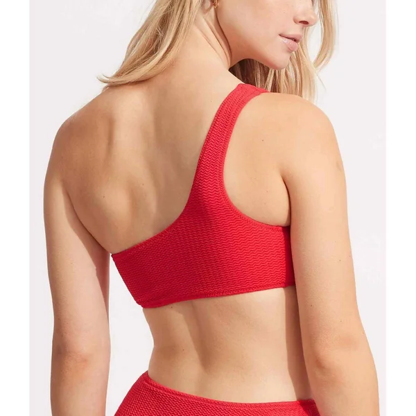 Haut de maillot de bain one shoulder - Rouge Seafolly