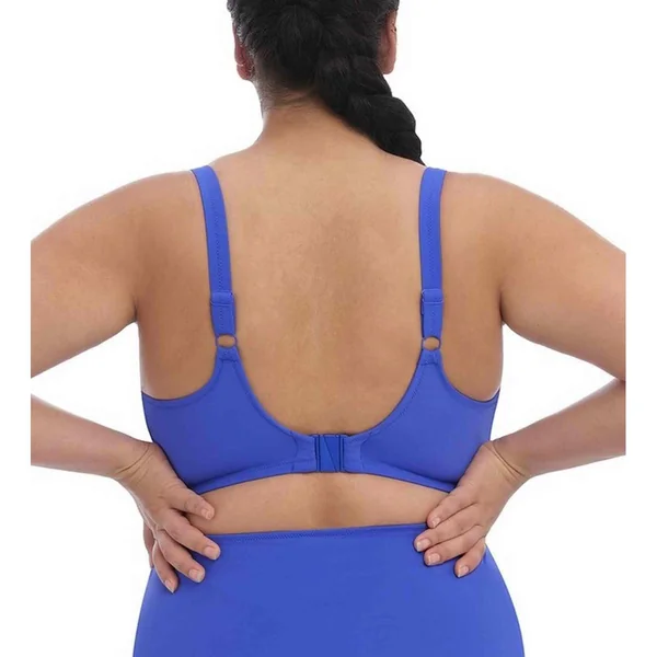 Haut de maillot de bain plongeant armatures - Bleu MAGNETIC en nylon Elomi Bain
