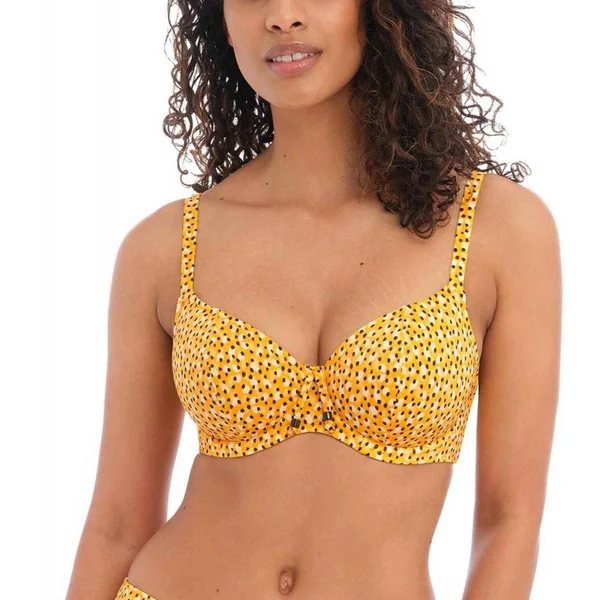 Haut de maillot de bain plongeant armatures - Jaune Freya Maillots Cala Palma en nylon Freya Maillots