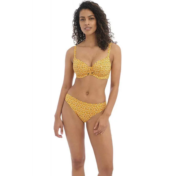 Haut de maillot de bain plongeant armatures - Jaune Freya Maillots Cala Palma en nylon Freya Maillots