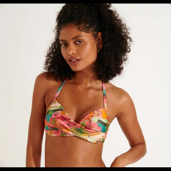 Haut de maillot de bain rose cuivre Banana Moon