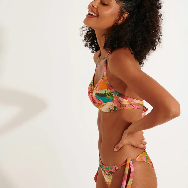 Haut de maillot de bain rose cuivre Banana Moon