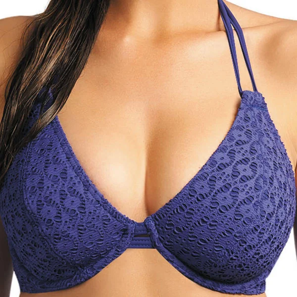 Haut de maillot de bain tour de cou Bleu SPIRIT Freya Maillots